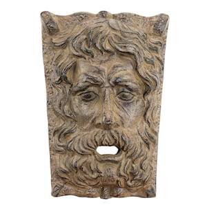 15 in. x 11 in. The Rotherfield Pub Greenman Cast Iron Outdoor Wall Frieze