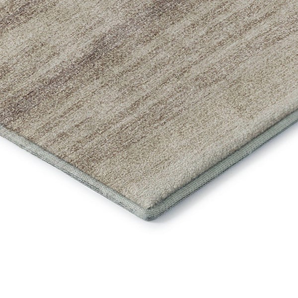 Mayfield Premium Machine Washable Abstract AMF1033 Ivory 3 ft. x 4 ft. Area Rug