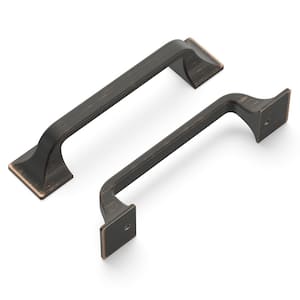Forge Collection 3-3/4 in. (96 mm) Vintage Bronze Finish Cabinet Door and Drawer Pull (10-Pack)