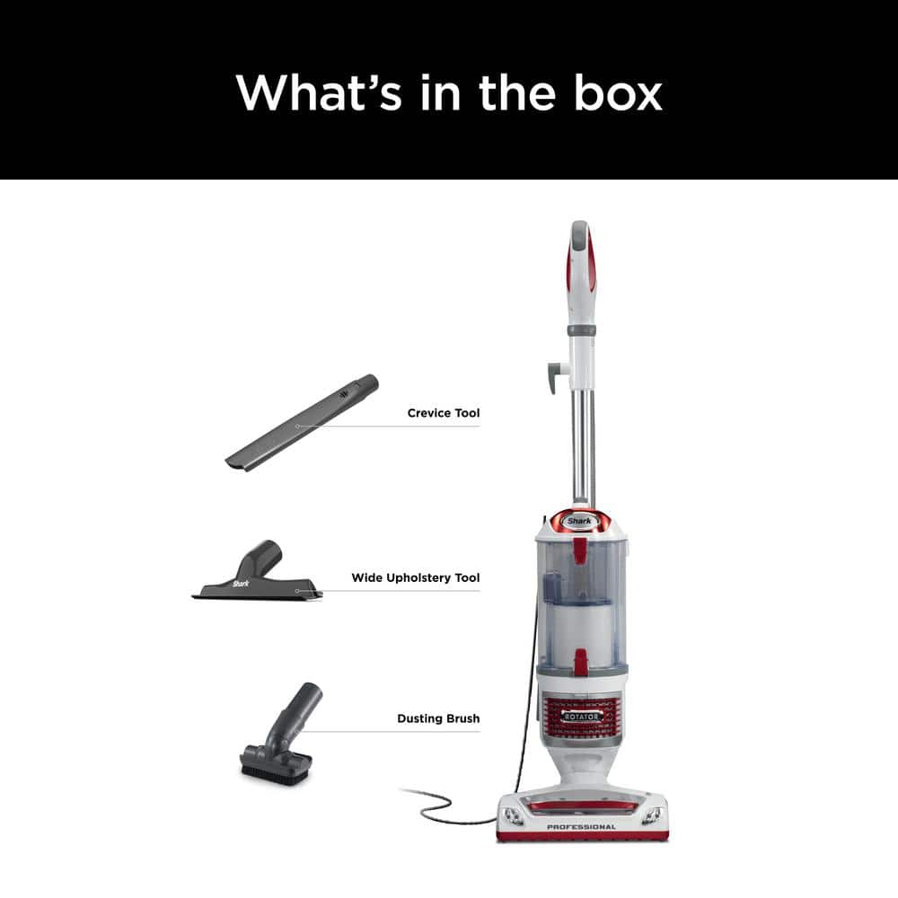 Shark Rotator Red and White Bagless Upright Vacuum with HEPA Filter