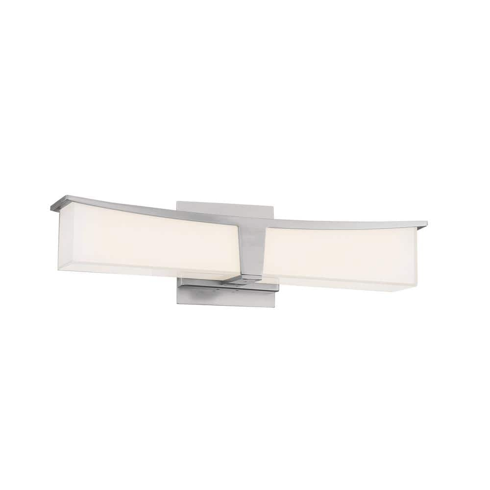 George Kovacs Plane 18 in. Brushed Nickel LED Vanity Light Bar with ...