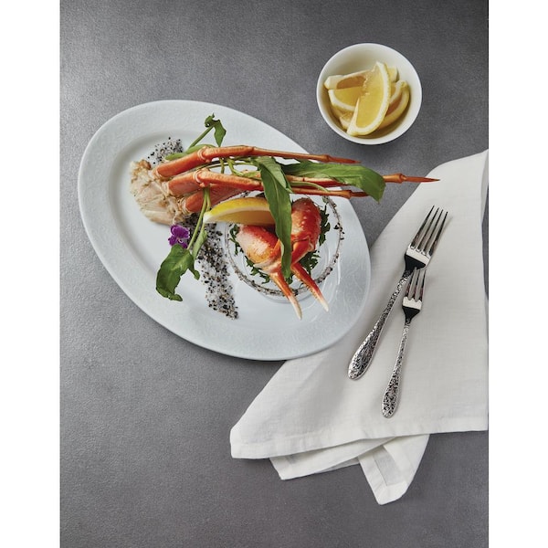Ivy Flourish 18/10 Stainless Steel Oyster/Cocktail Forks (Set of 12)