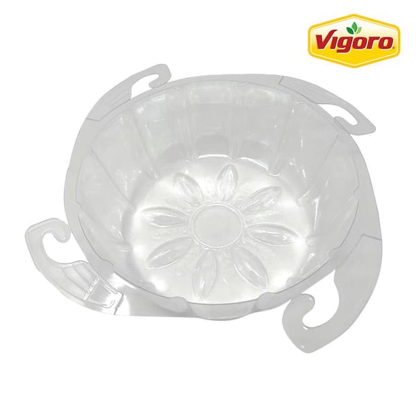 Vigoro Medium-Duty Hanging Basket Plastic Saucer