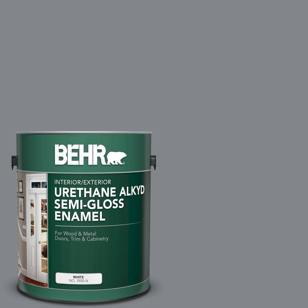BEHR 1 gal. N5005 Gray color Urethane Alkyd