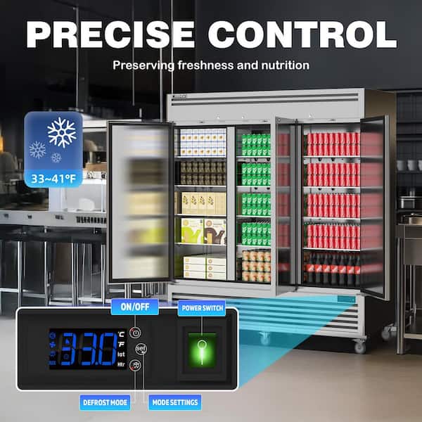 Coolski 82 in. 72 cu. ft. Auto / Cycle Defrost Commercial