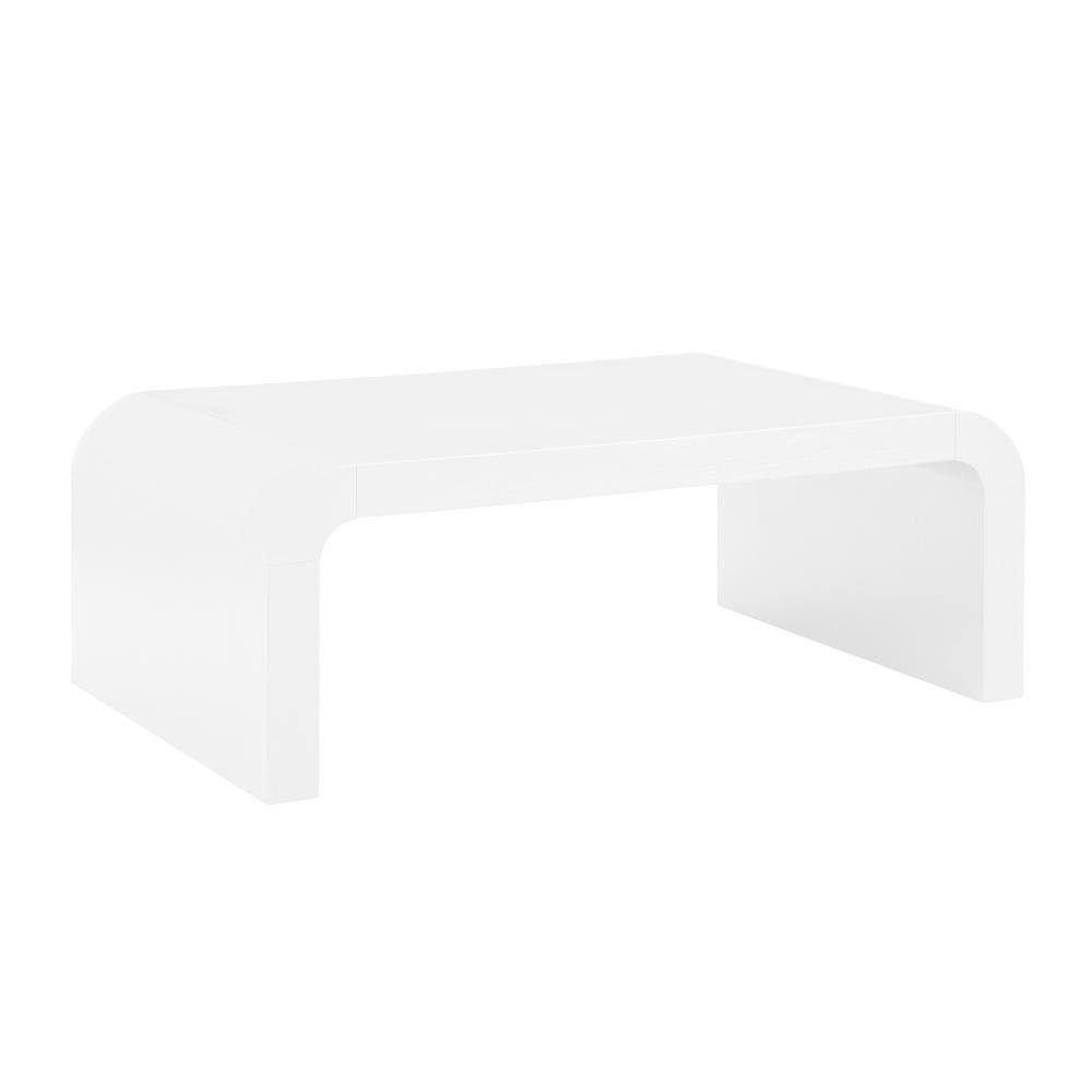 Best Master Furniture Bellagio 50 in. L White Modern Coffee Table B1931WCO The Home Depot