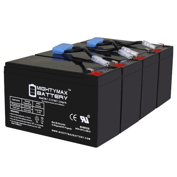 Mighty Max Battery APC SMART-UPS 1400RM Rackmount Replacement Battery RBC8 Complete Kit