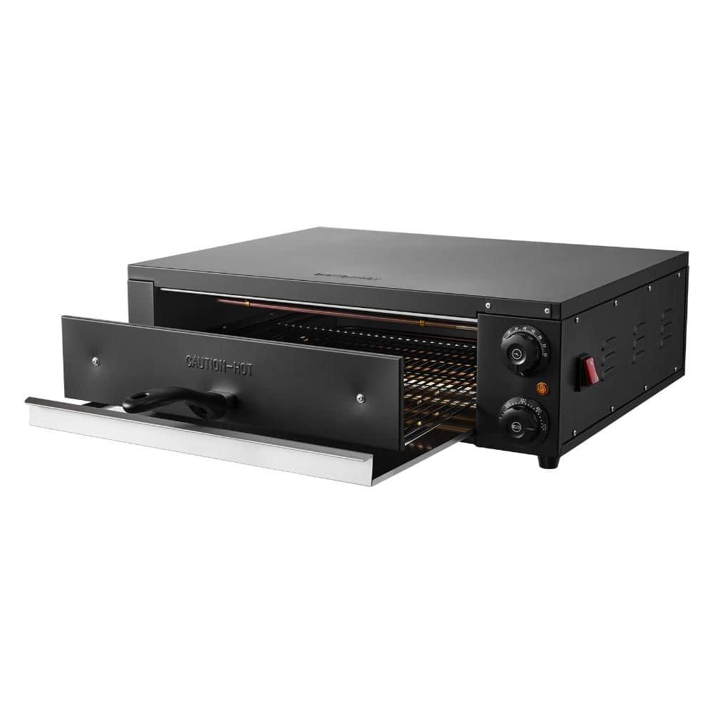 Electric Pizza Oven 16 in. Countertop 1750W, 77 to 572Â°F Indoor Pizza Maker with Timing & Temp Control
