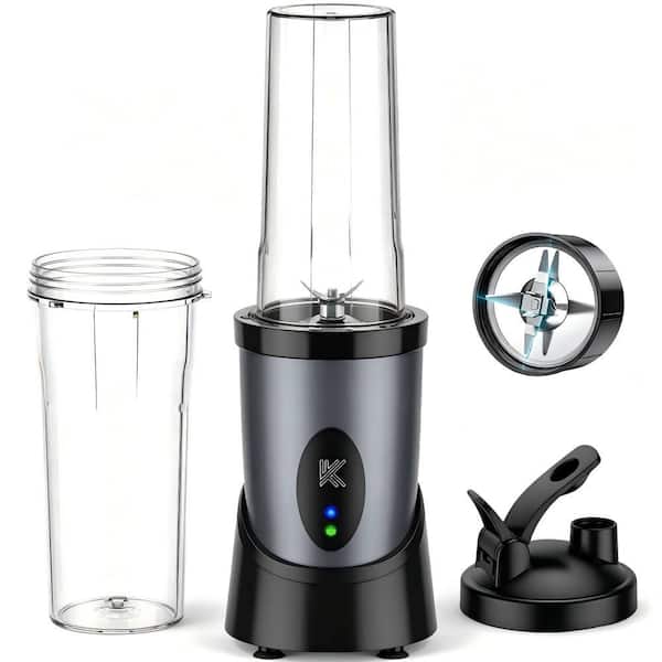 Stainless Steel & Plastic 900W Personal Blender, Smoothie Maker Mixer with Removable Blade and 2 Portable Cups, Set of 1