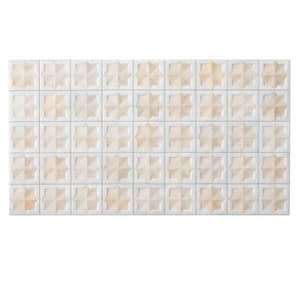 Citadel 6 in. x 6 in. Matte and Glossy White Porcelain Wall Sample Tile