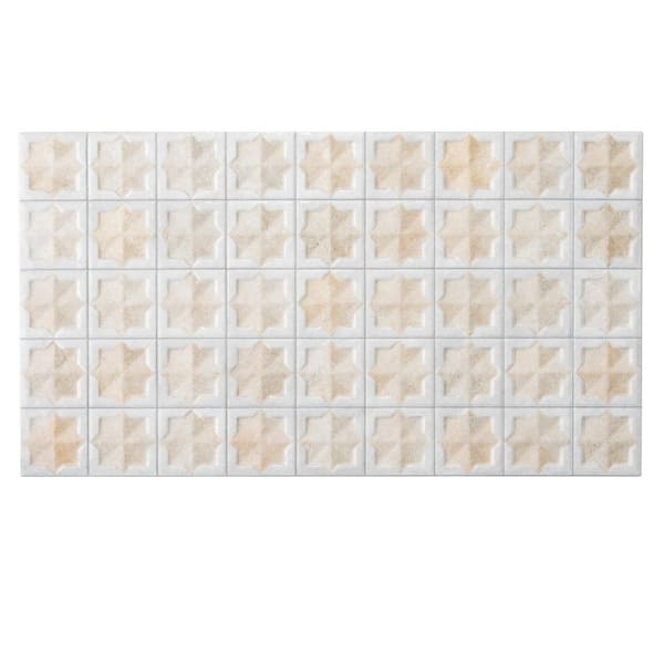 Apollo Tile Citadel 12.2 in. x 22 in. Matte and Glossy White Porcelain Large Format Wall Tile (13.03 sq. ft./Case) - 7 Pack