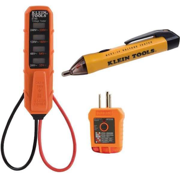 Klein Tools Beginner Tester Set, 3-Piece 80097 - The Home Depot