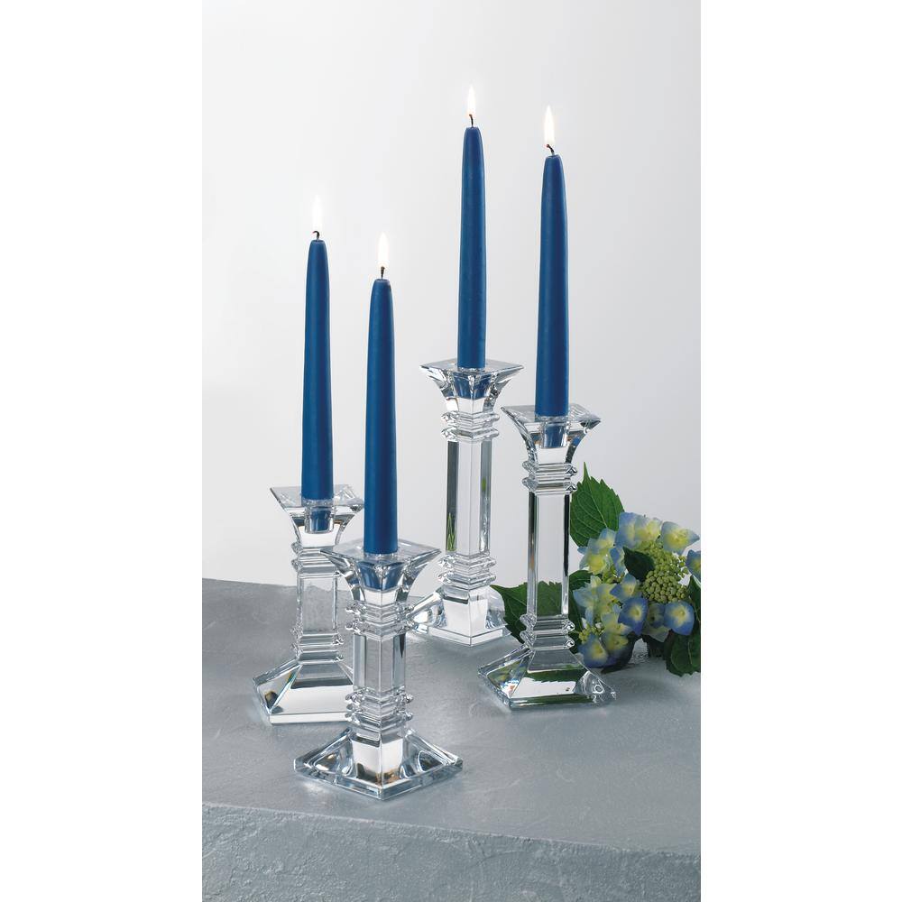 Treviso 7.8" Elegant Crystal Candlestick Pair