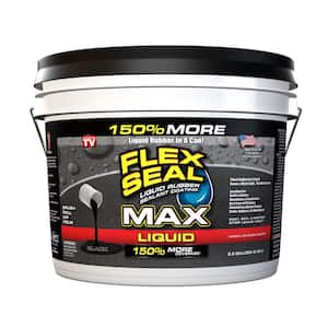 Flex Seal Liquid MAX Black 2.5 Gal. Liquid Rubber Sealant Coating