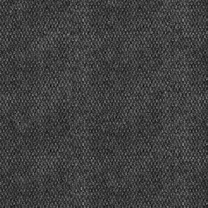 Stupendous - Ice - Black Residential 18 x 18 in. Peel and Stick Carpet Tile Square (36 sq. ft.)