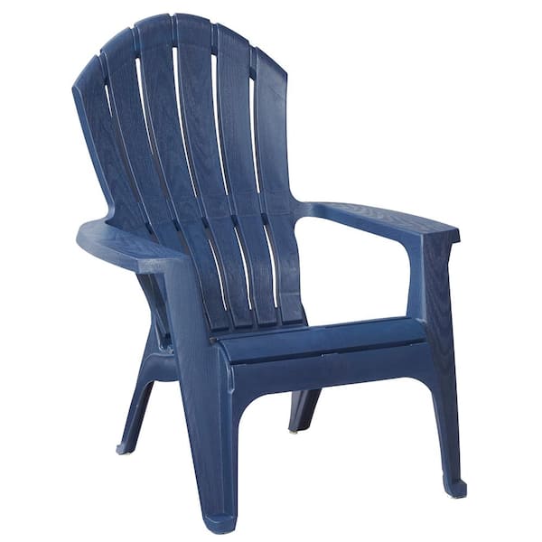Midnight Blue Resin Patio Adirondack Chair