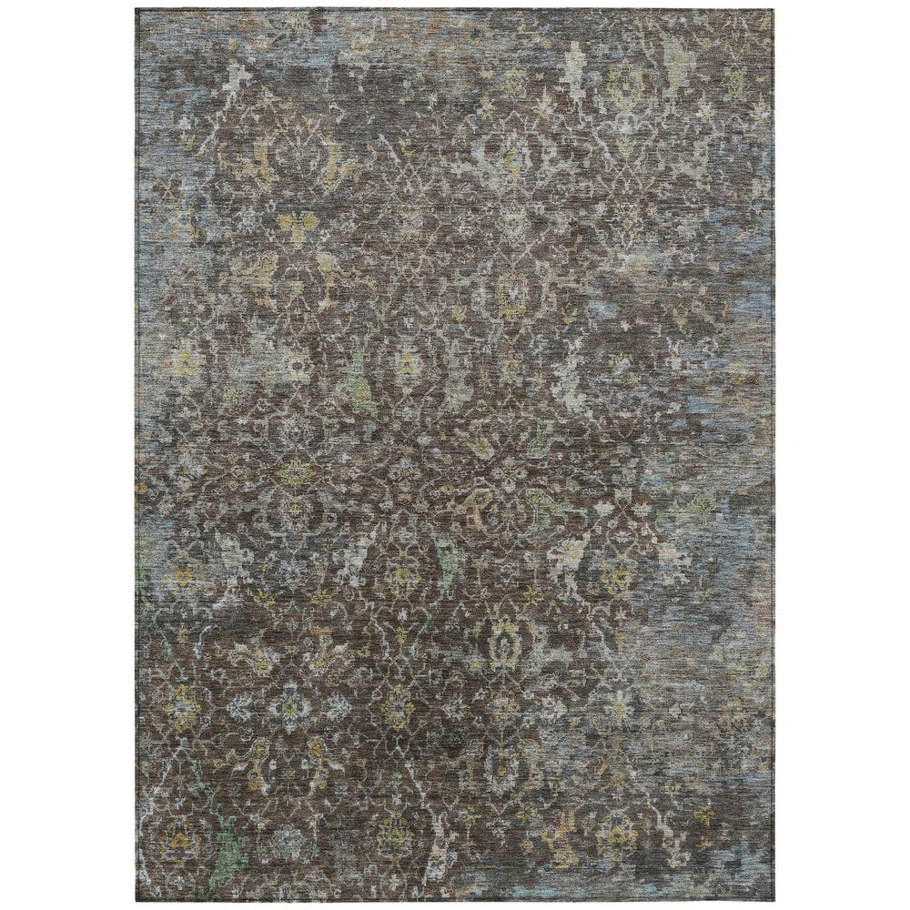 Chantille Machine Washable Indoor/Outdoor Abstract ACN2359 Chocolate 10 ft. x 14 ft. Area Rug price history on PriceWatchPro