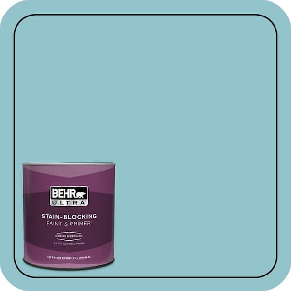 BEHR ULTRA 1 qt. #MQ6-32 Cosmic Blue Extra Durable Eggshell Enamel Interior Paint & Primer