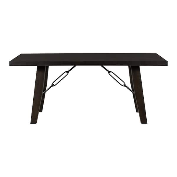 Utopia 4niture Clarise 72 in. Rectangle Brown Wood Top Dining Table
