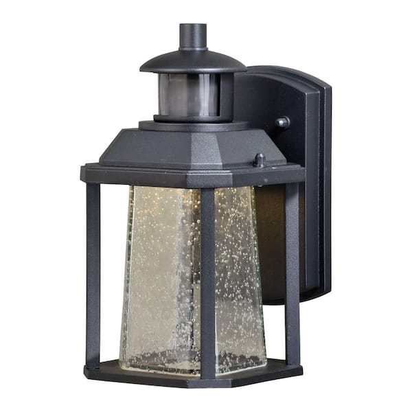 VAXCEL Freeport Bronze LED Motion Sensor Dusk to Dawn Outdoor Wall Light