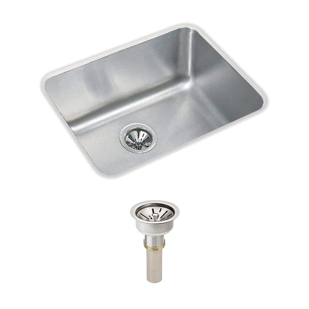 Lustertone 21 in. Undermount Single Bowl 18-Gauge Stainless Steel Kitchen Sink w/ Accessories price history on PriceWatchPro