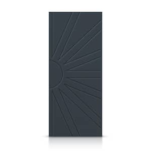 30 in. x 84 in. Hollow Core Charcoal Gray Stained Composite MDF Interior Door Slab