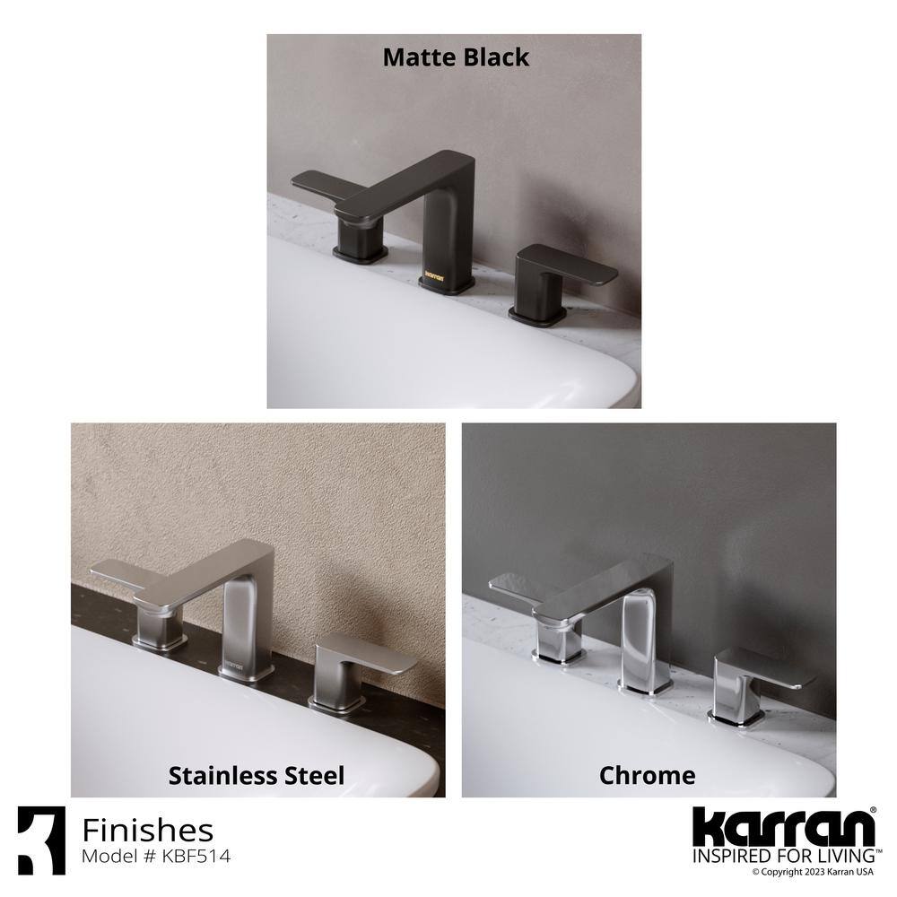 Venda Chrome Widespread 2-Handle Bathroom Faucet with Drain Assembly