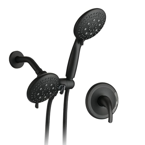 Tahanbath Single-Handle Claw Foot Tub Faucet with Hand Shower in Matte Black