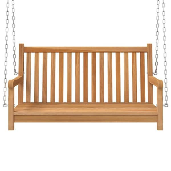 Teak wood swing discount chair