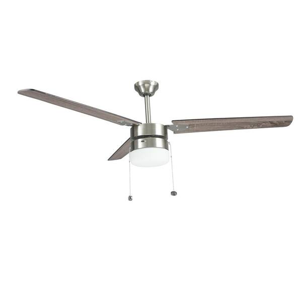 Hampton Bay Montgomery 56 in. Indoor Brushed Nickel Ceiling