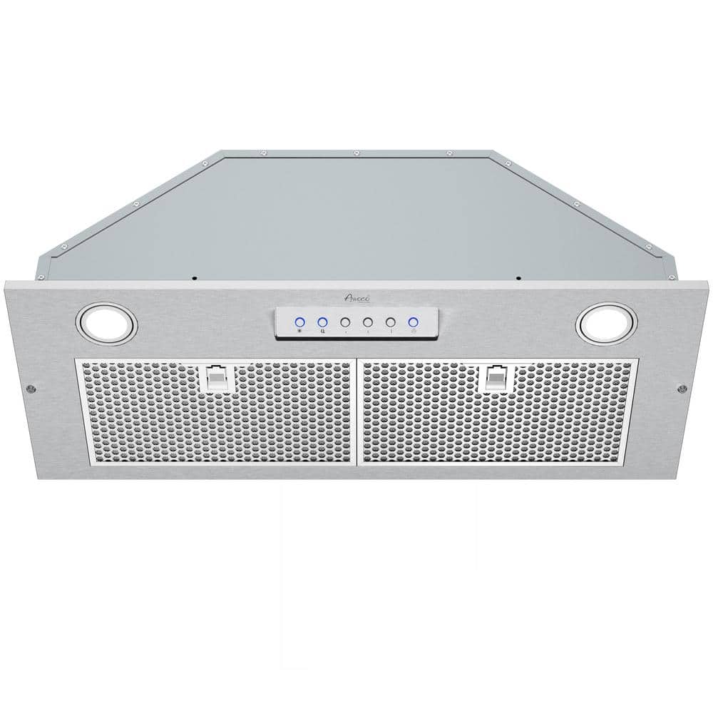 36 in. 600 CFM Ducted Built-In Insert Range Hood in Stainless Steel