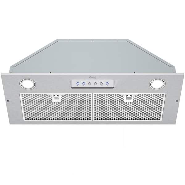 36 in. 600 CFM Ducted Built-In Insert Range Hood in Stainless Steel