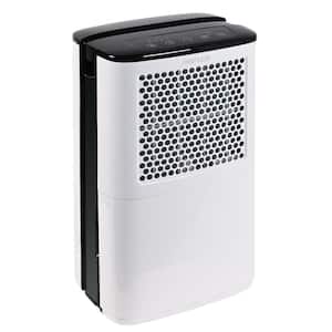 50 pt. 2,000 Sq. Ft. Dehumidifier with Bucket and Drain Hose for Basement, Garage, with Auto Defrost, 24H Timer in White