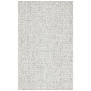 Abstract Sage/Ivory 6 ft. x 9 ft. Geometric Speckled Area Rug