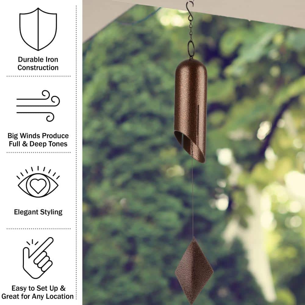 27-Inch Bronze Deep Tone Iron Wind Chimes