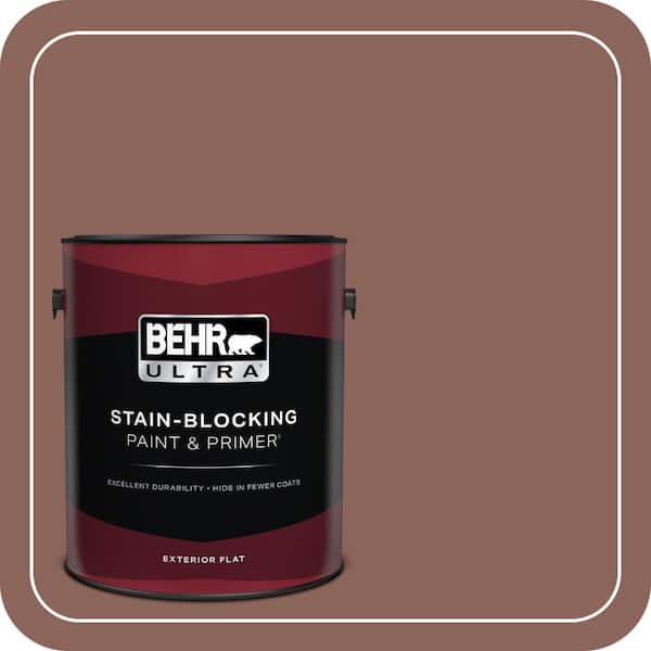 BEHR ULTRA 1 gal. #BXC-52 Natural Copper Flat Exterior Paint & Primer