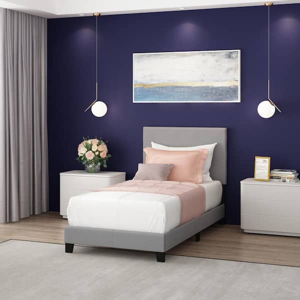 Laval Glacier Twin Button Tufted Bed Frame