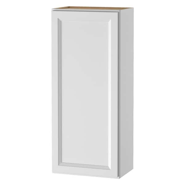 PELHAM & WHITE Keyport Shaker 18 in. W x 12 in. D x 42 in. H Plywood Tool-Free Ready To Assemble Wall Kitchen Cabinet in White