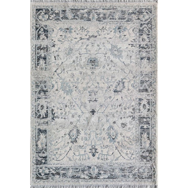 Rugs America Rugs America Picket White 2 X 4ft. Indoor Area Rug
