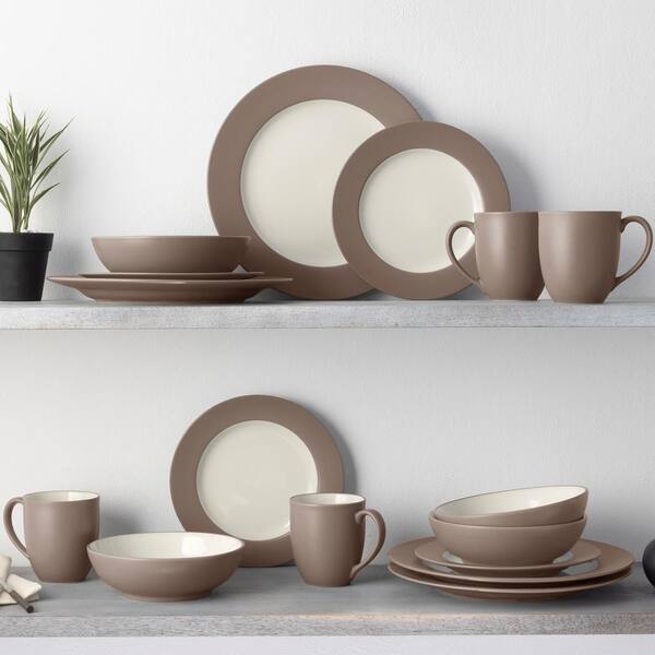 Noritake Colorwave Clay 11 in. (Tan) Stoneware Rim Dinner