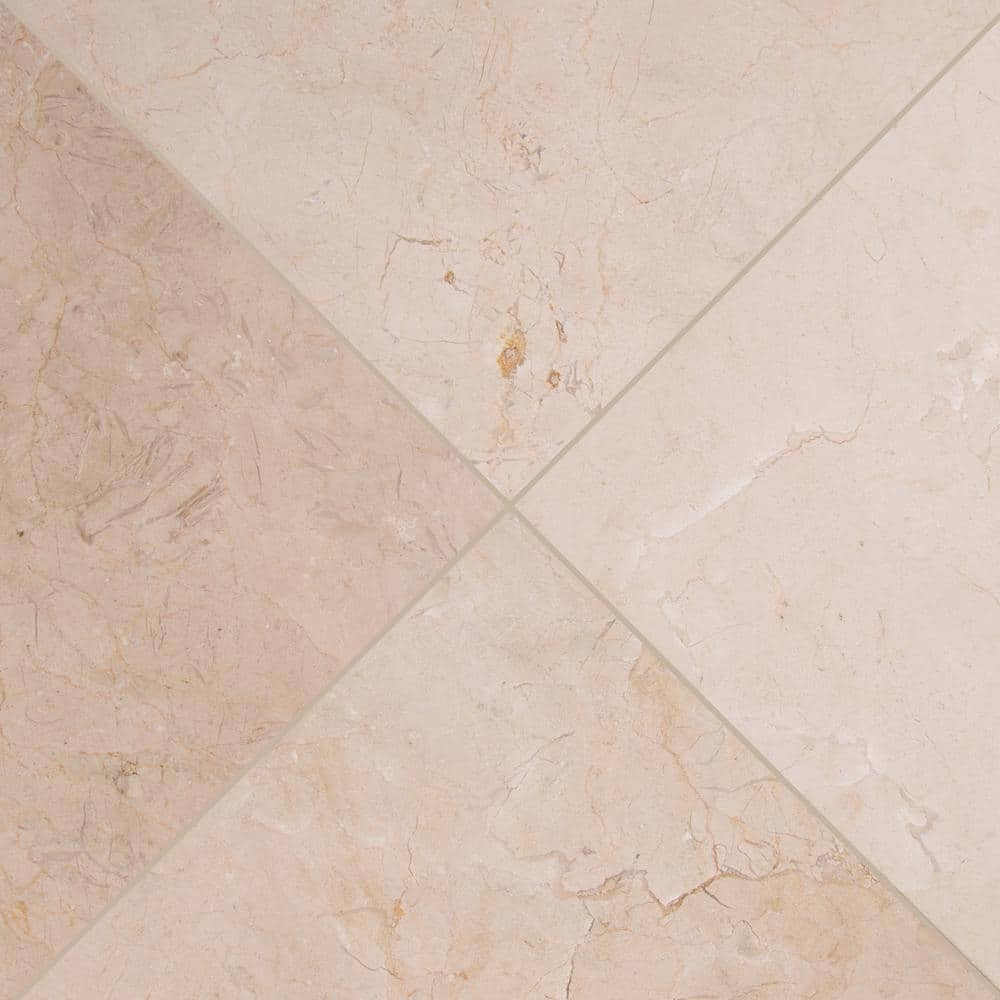 Crema Marfil 12 in. x 12 in. Polished Marble Floor and Wall Tile (10 sq. ft./Case) price history on PriceWatchPro