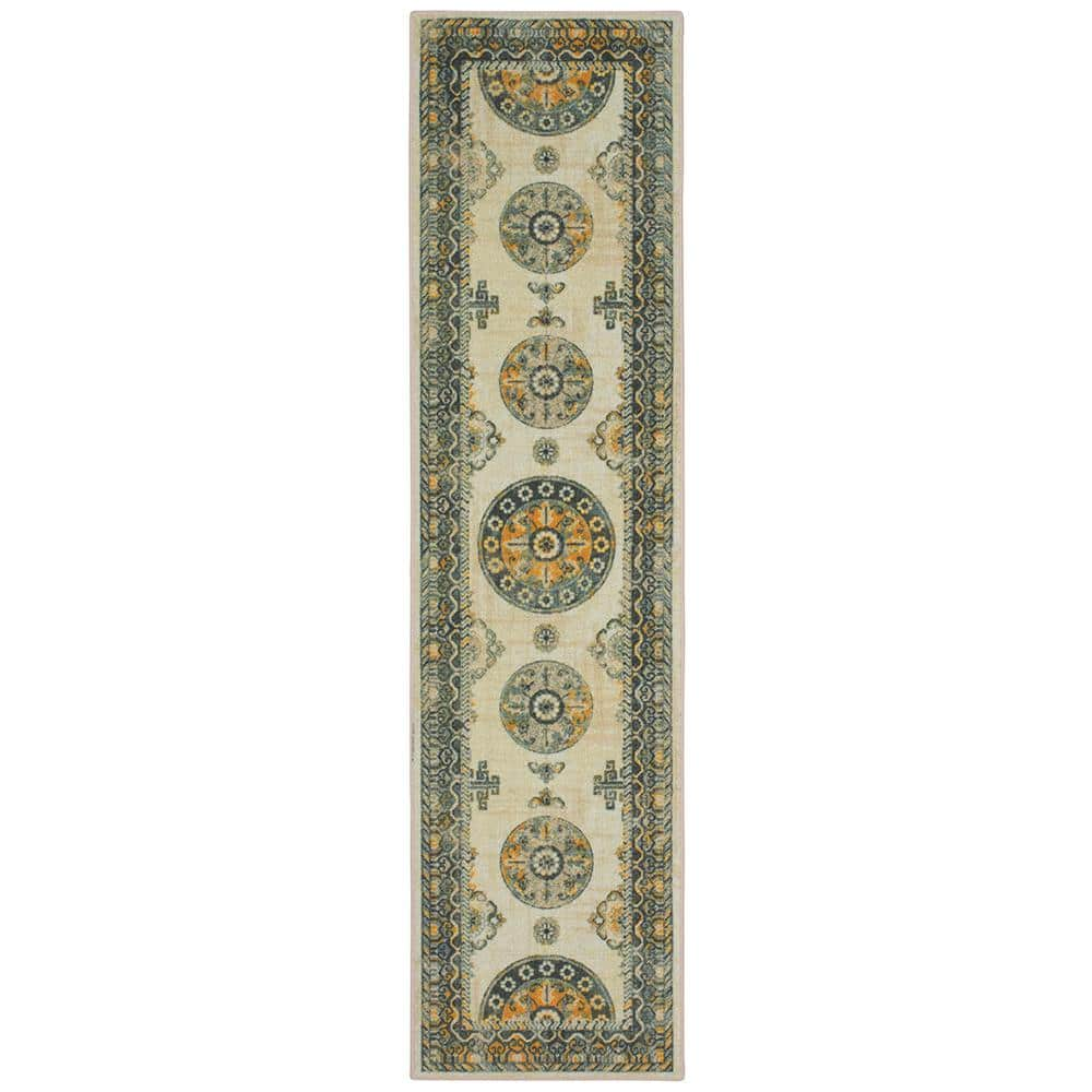 Mohawk Home Ladoga Orange 2 ft. x 8 ft. Oriental Runner Rug 143358 ...