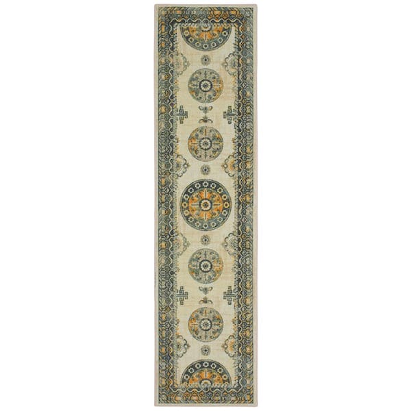 Mohawk Home Ladoga Orange 2 ft. x 8 ft. Oriental Runner Rug