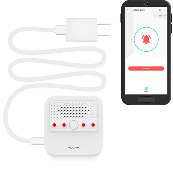 YoLink Smart Siren Alarm, Loud 110 dB, Wireless Alarm for Home Security/Intrusion/Burglar Alarm Kit