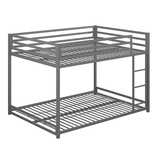 Mabel Silver Metal Full Over Full Bunk Bed