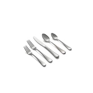 Cambridge LUMINA SAND Frosted Stainless Flatware Set of 4 Dinner Forks 