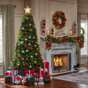 Unlit Christmas Trees - Artificial Christmas Trees - The Home Depot