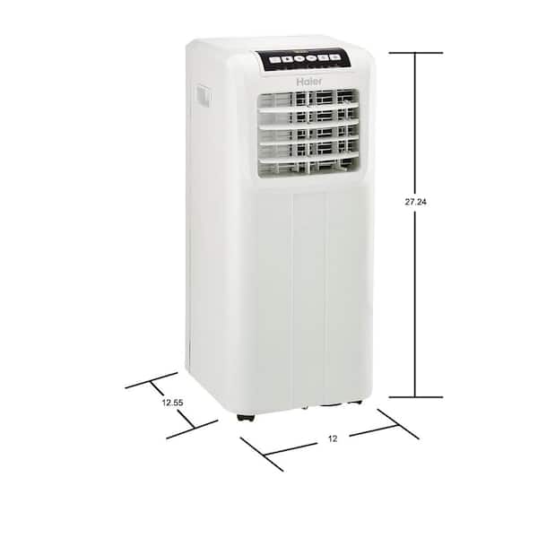 Haier 8000 Btu Portable Unit Air Conditioner With Dehumidifier Hpp08xcr The Home Depot