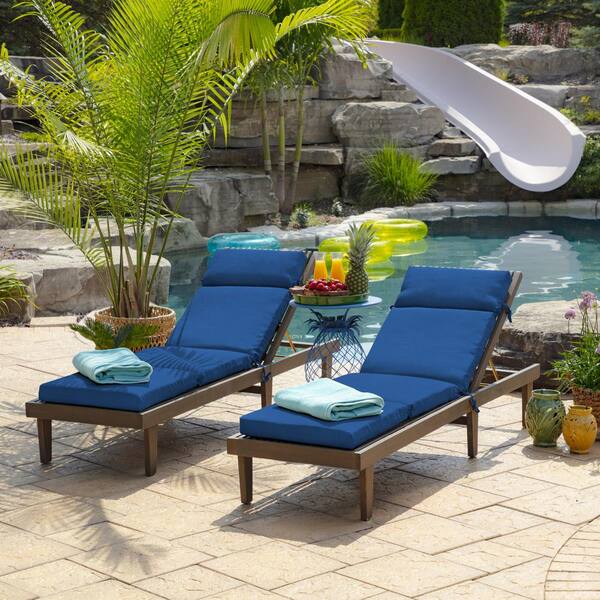 ARDEN 21 in. x 72. in Outdoor Chaise Lounge Cushion in ARDEN 21 in. x 72. in Outdoor Chaise Lounge Cushion in