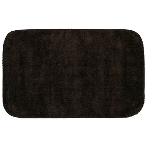 Traditional Chocolate 24 in. x 40 in. Washable Bathroom Accent Rug